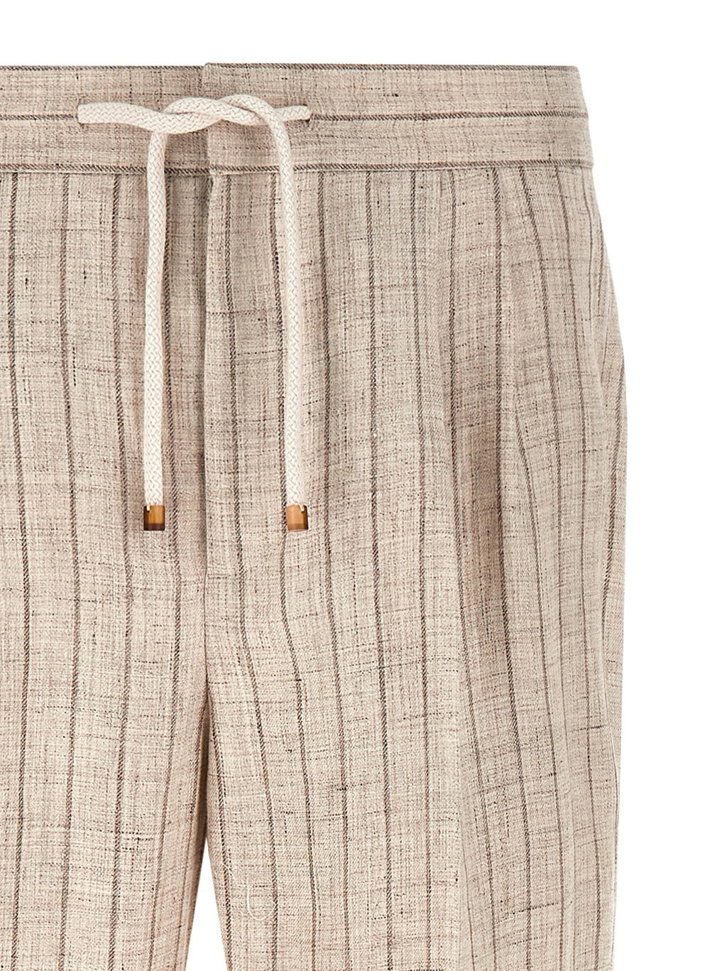 Brunello Cucinelli Striped Linen Trousers