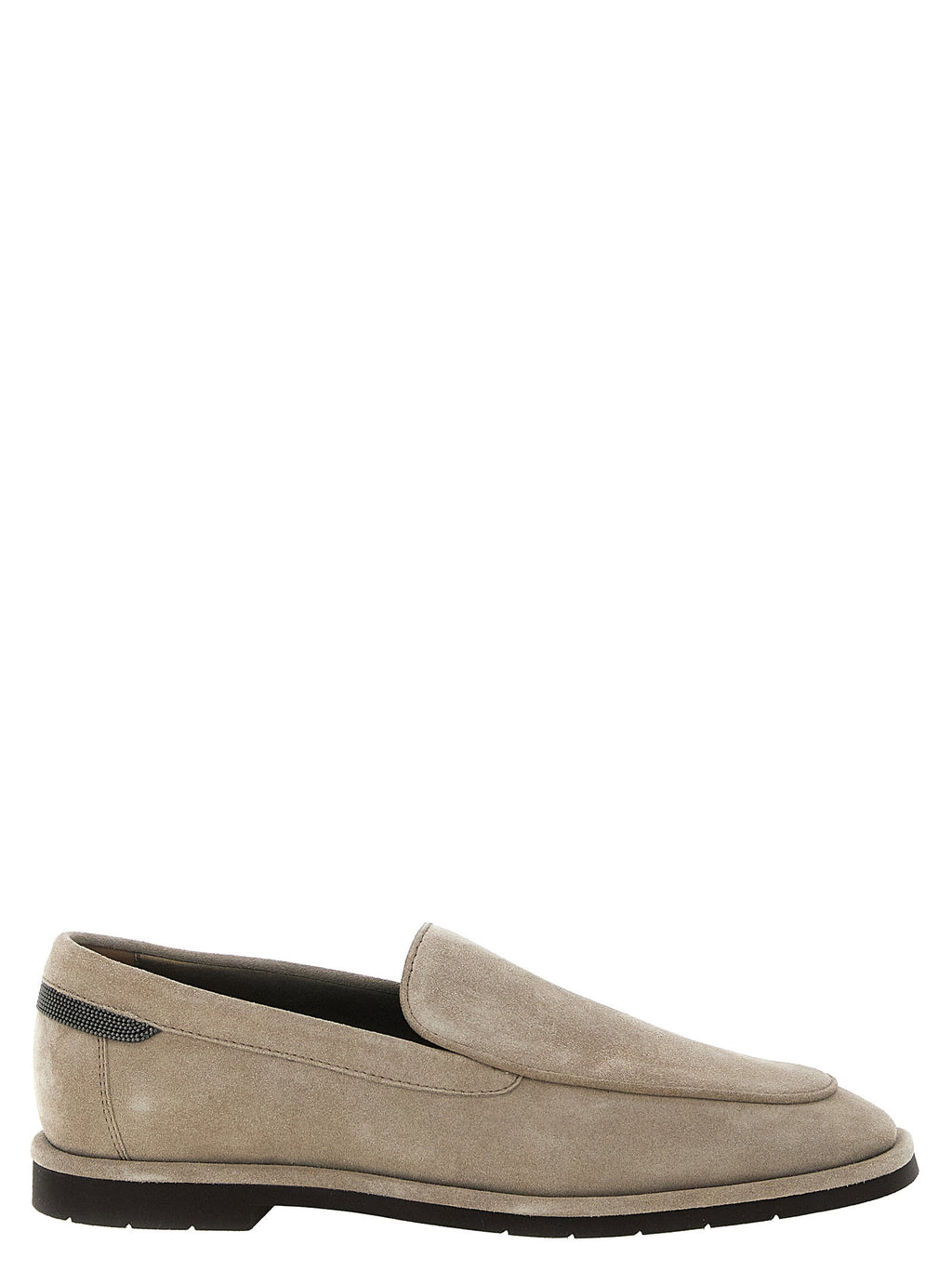 Brunello Cucinelli Monile Suede Loafers