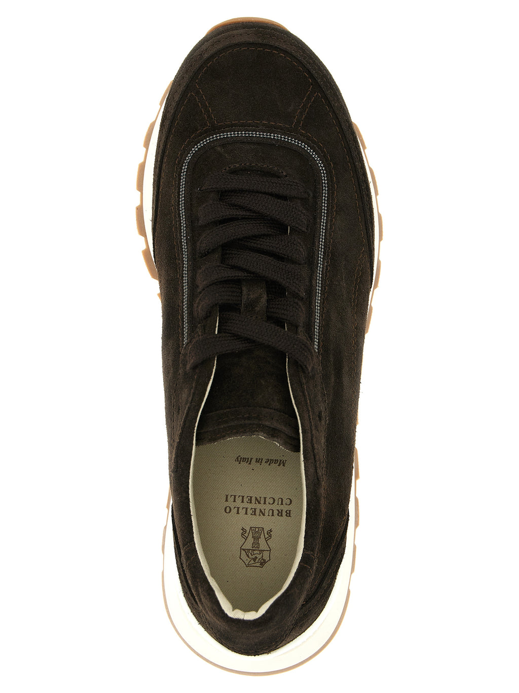 Brunello Cucinelli Monile Suede Sneakers