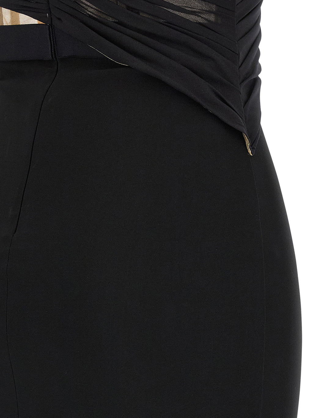 Nensi Dojaka Corsetted Draped Maxi Dress