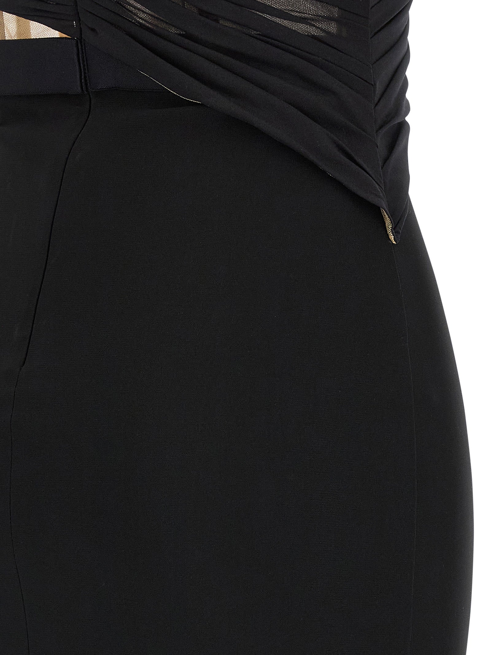 Nensi Dojaka Corsetted Draped Maxi Dress