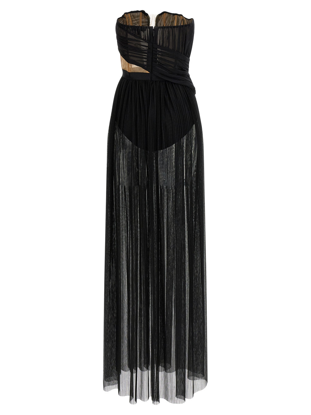 Nensi Dojaka Corsetto Draped Gown Dress