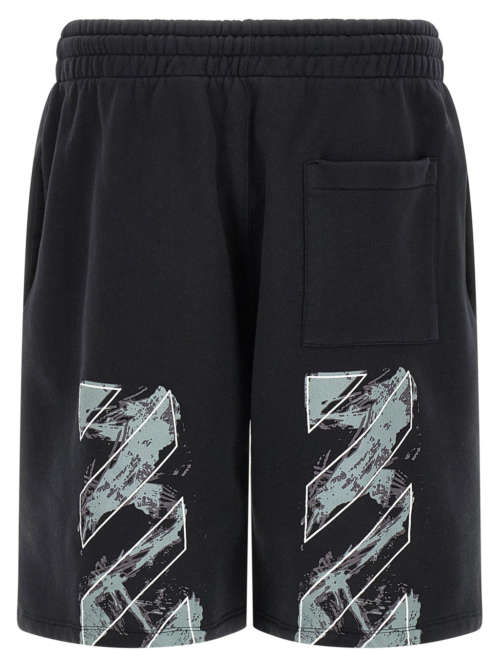 Off White Paint Diag Skate Bermuda Shorts