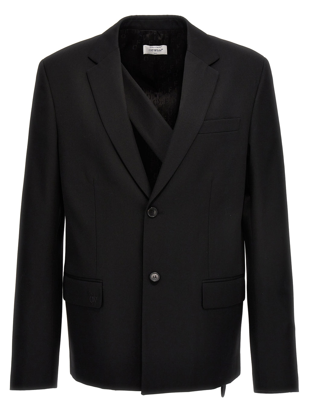 Off White Ow Embroidery Blazer