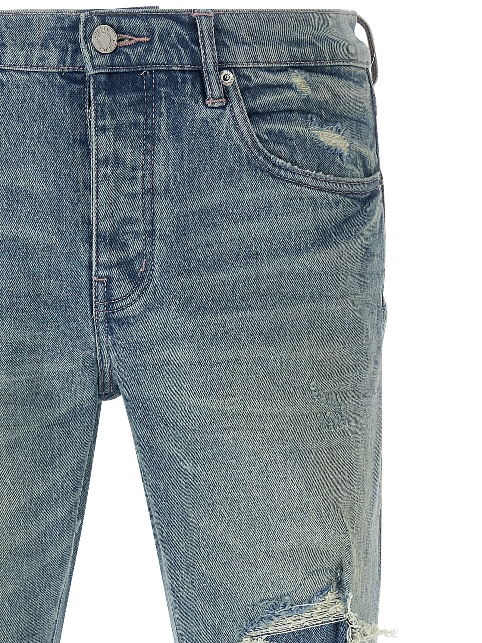 Purple P001 Repairs Jeans