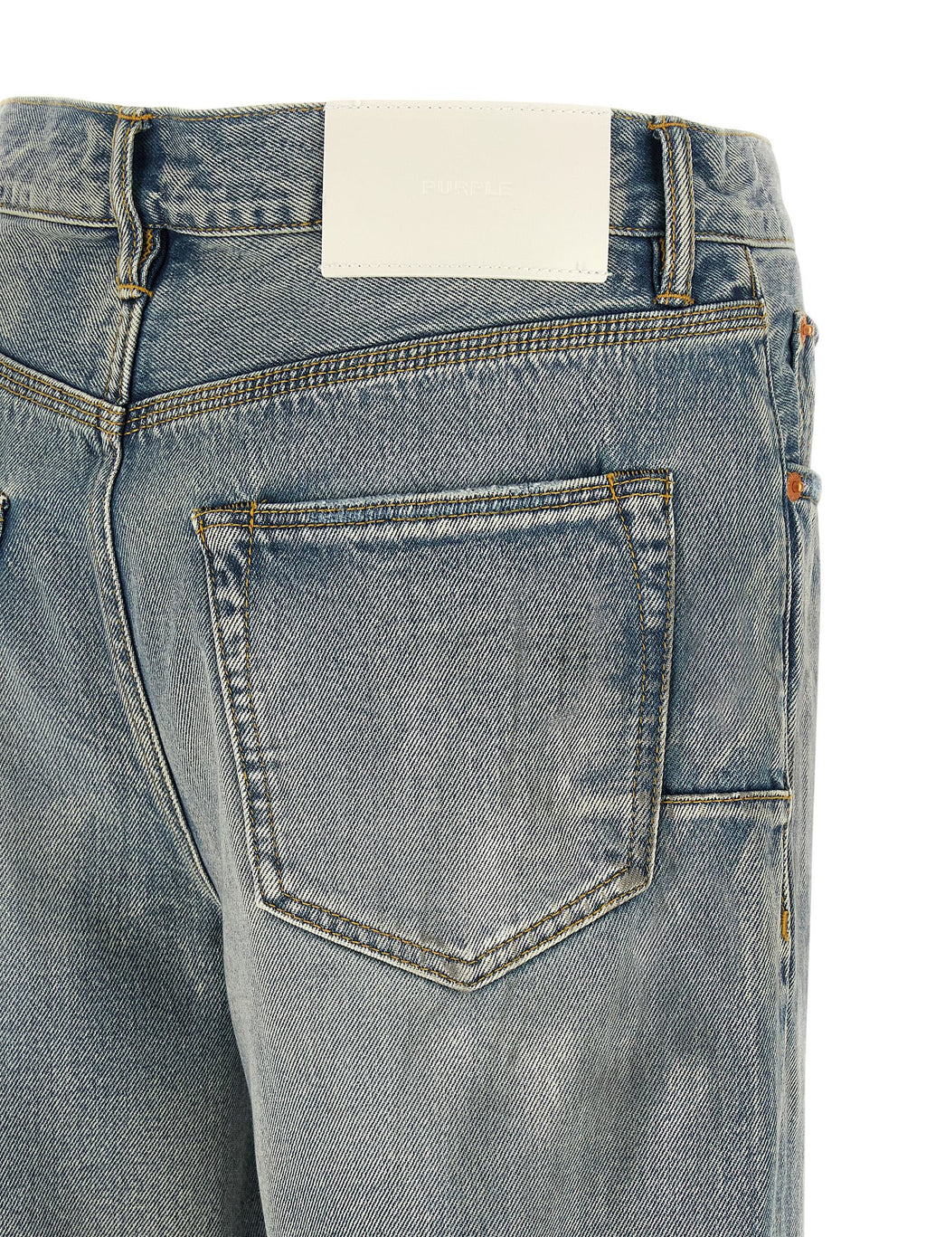 Purple P011 Vintage Slash Paint Jeans