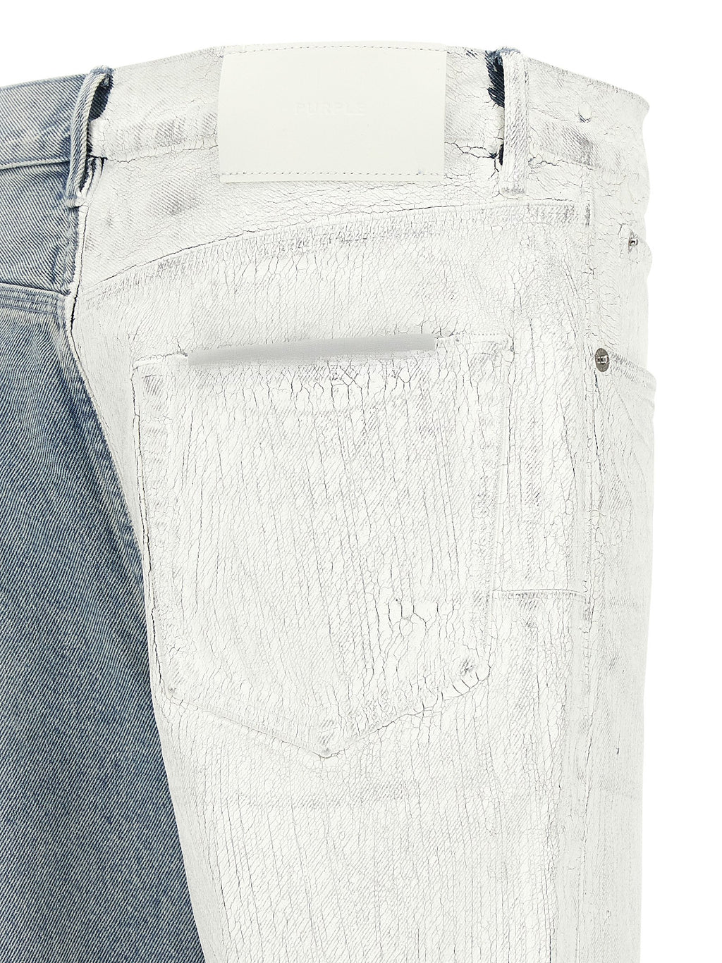 Purple Crackle Silver Jeans