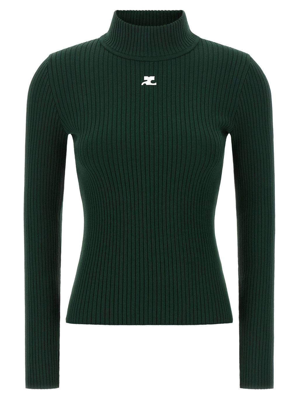 Courreges Reedition Rib Knit Sweater