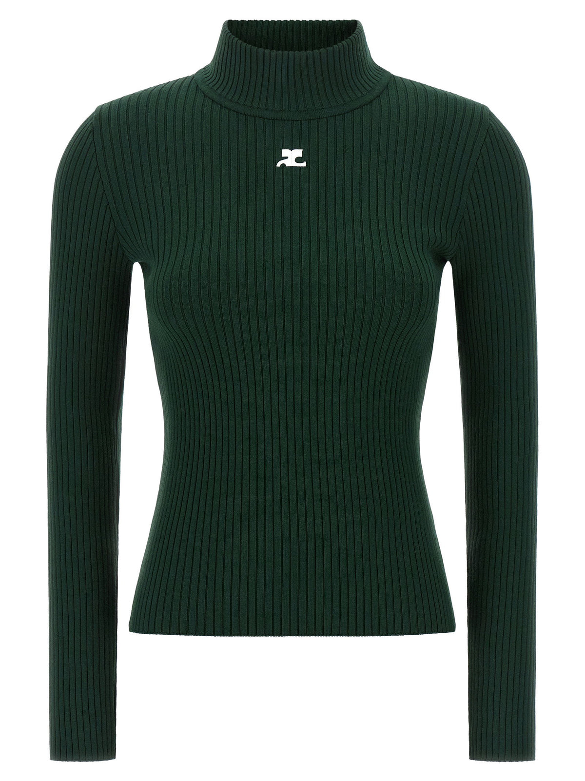 Courreges Reedition Rib Knit Sweater