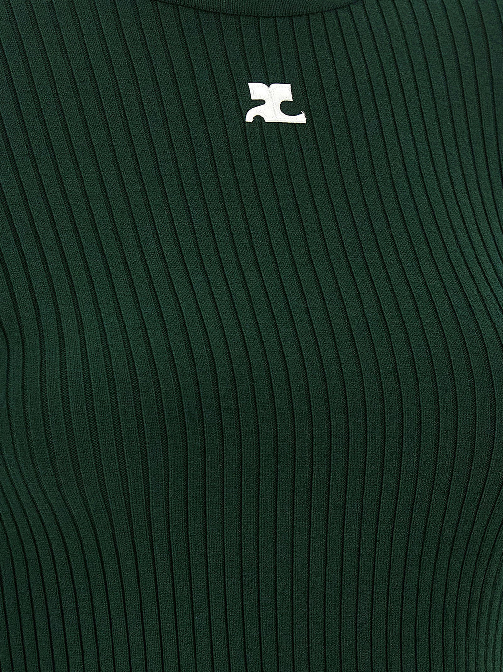 Courreges Reedition Rib Knit Sweater