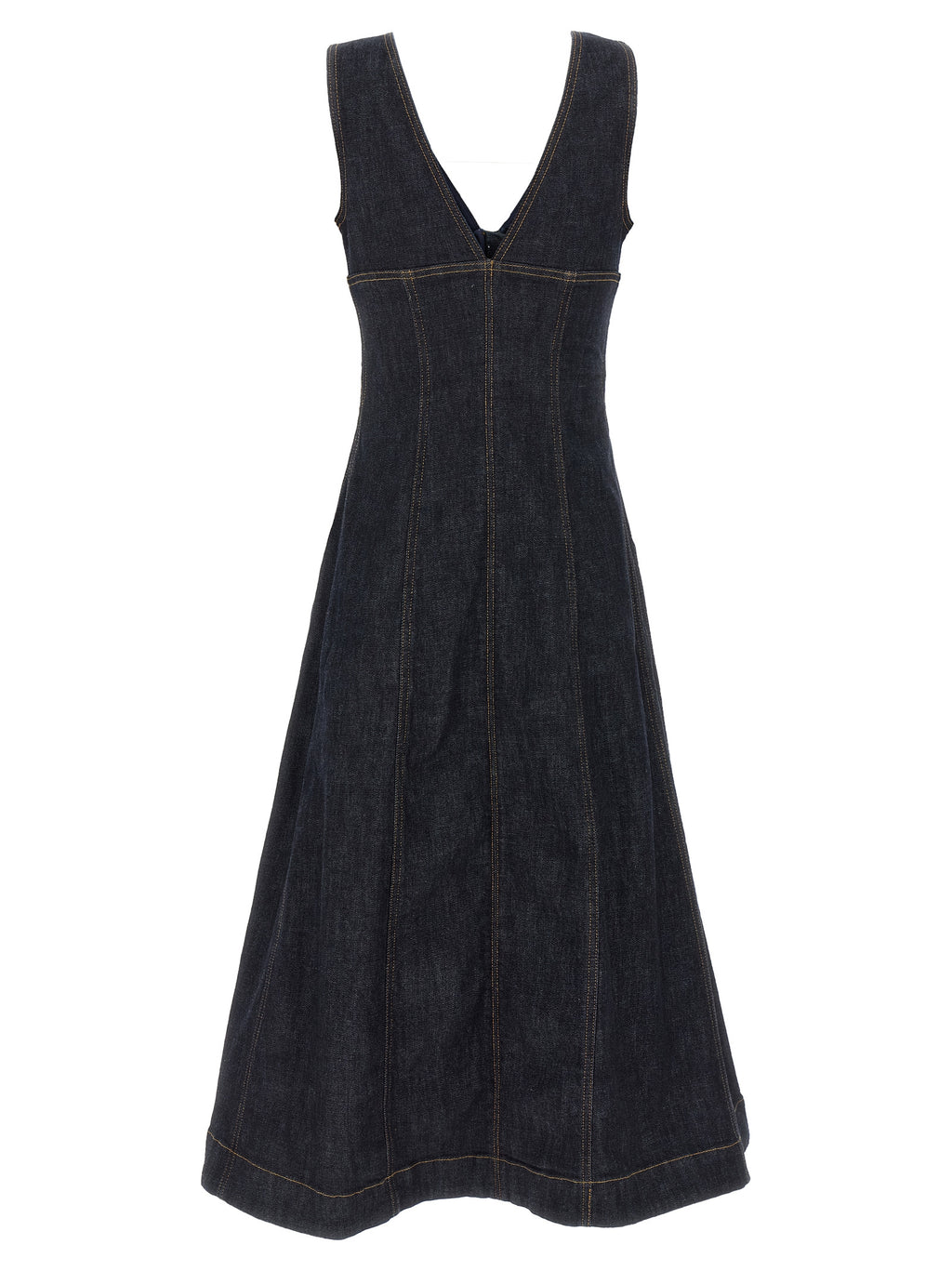 Self-Portrait Indigo Denim Midi Dress
