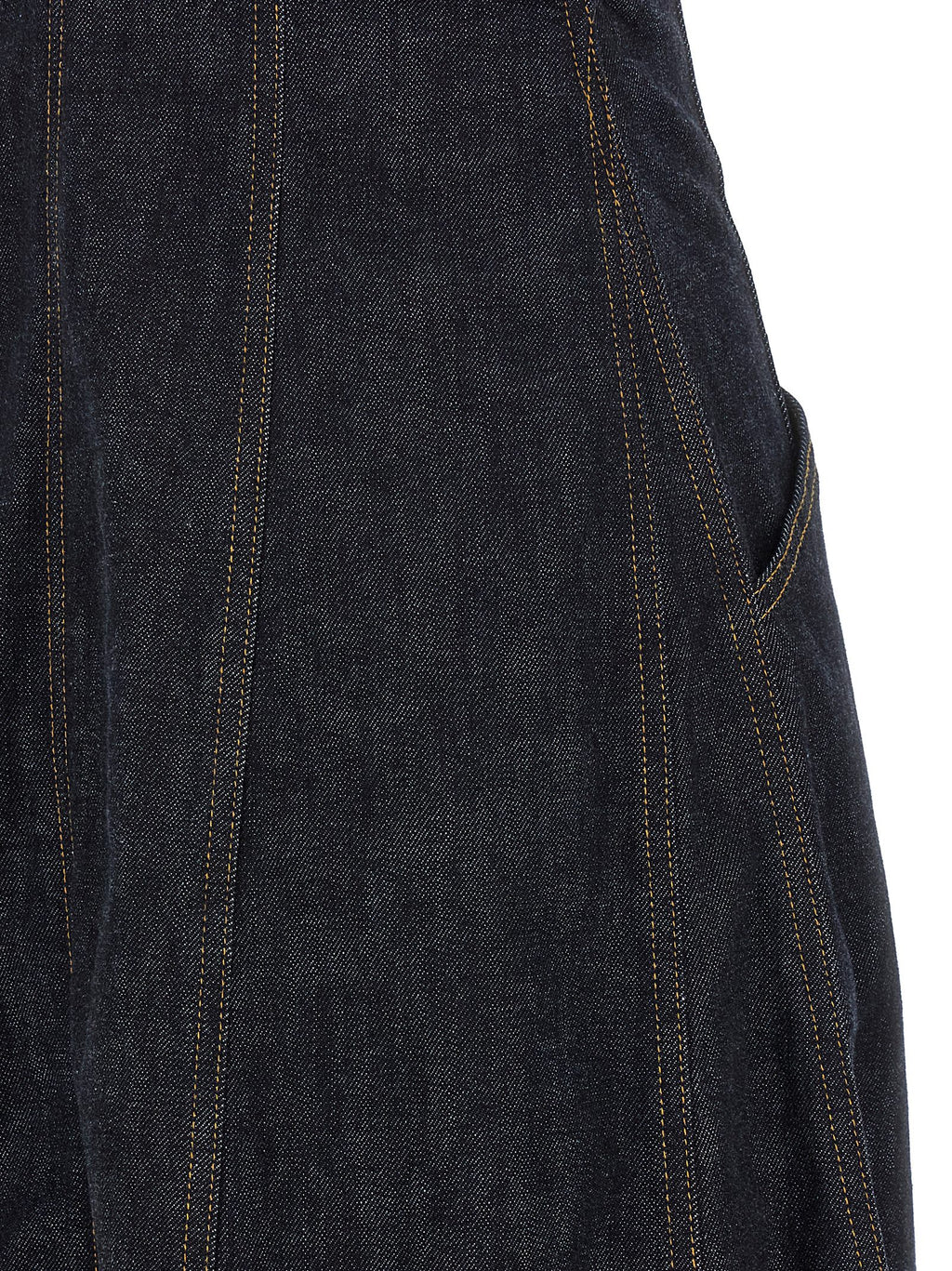 Self-Portrait Indigo Denim Midi Dress