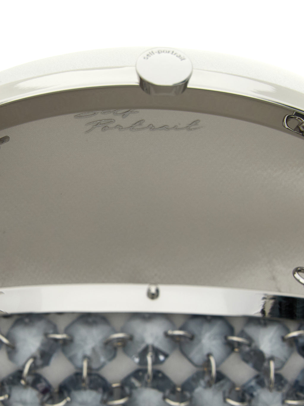 Self-Portrait Crystal Chain Clutch