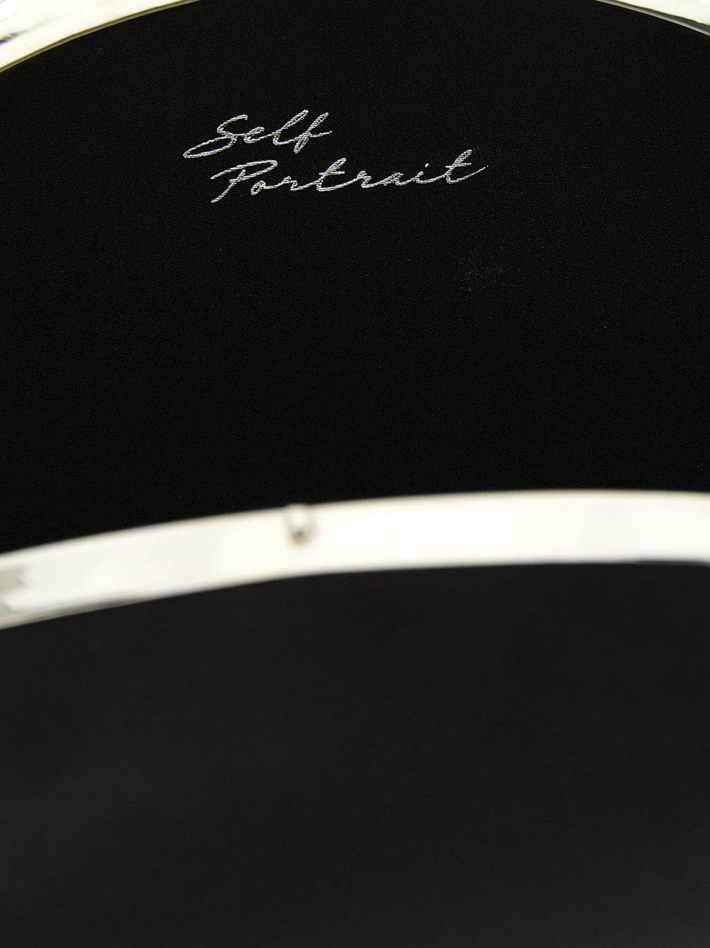 Self-Portrait Clutch Satin Oval