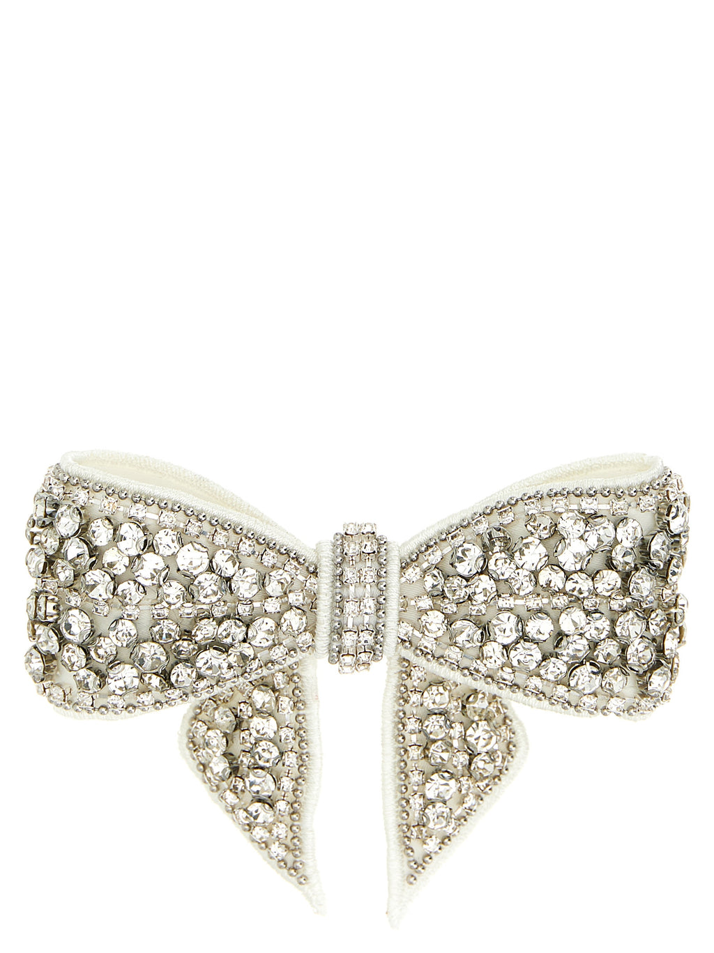 Self-Portrait Crystal Embellished Bow Hair Clip