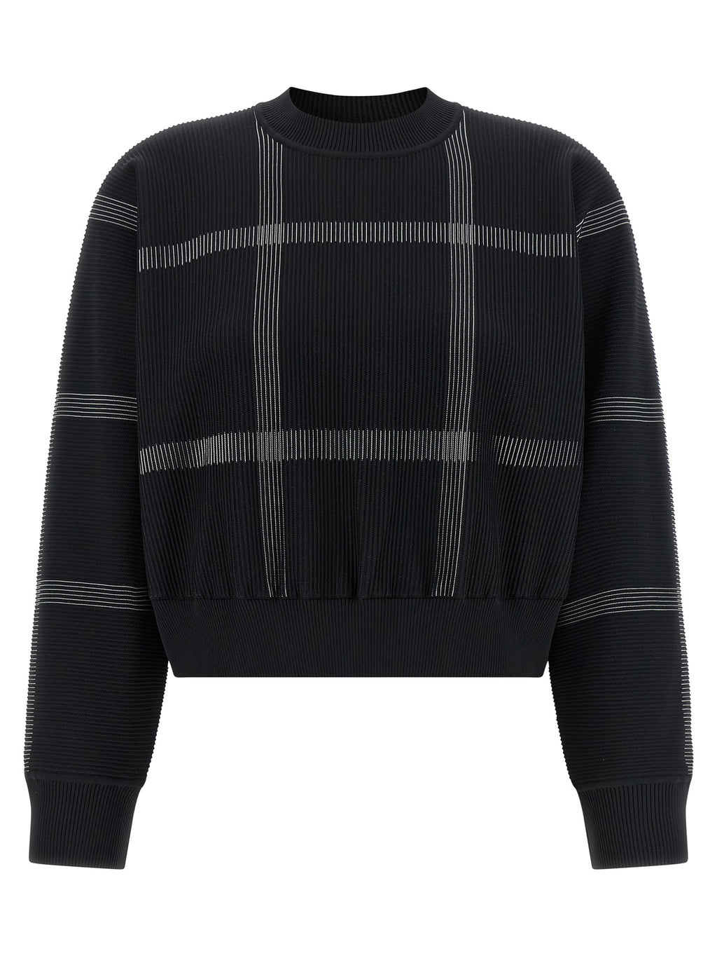 Pleats Please Issey Miyake Crossing Knit Sweater
