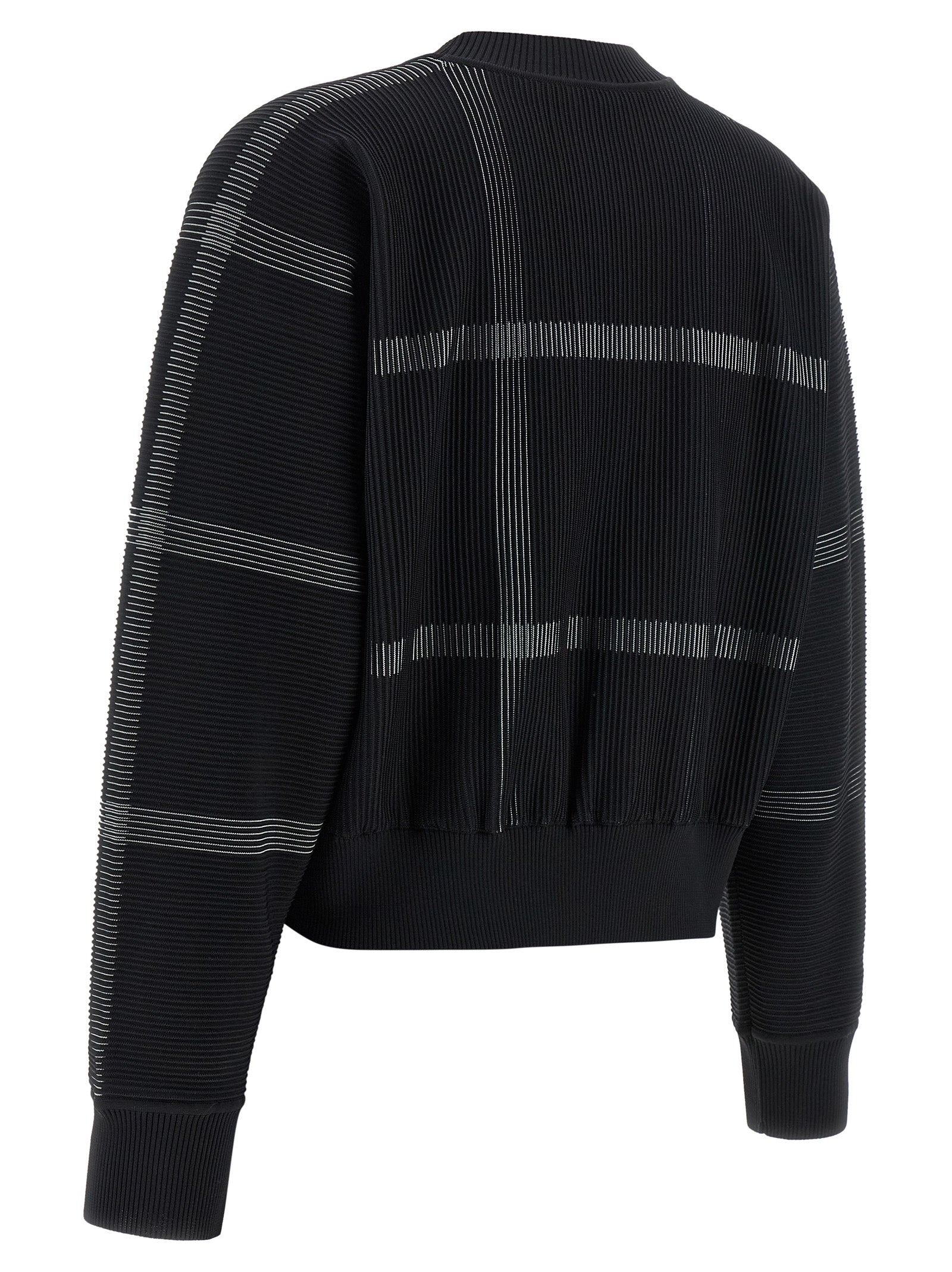 Pleats Please Issey Miyake Crossing Knit Sweater