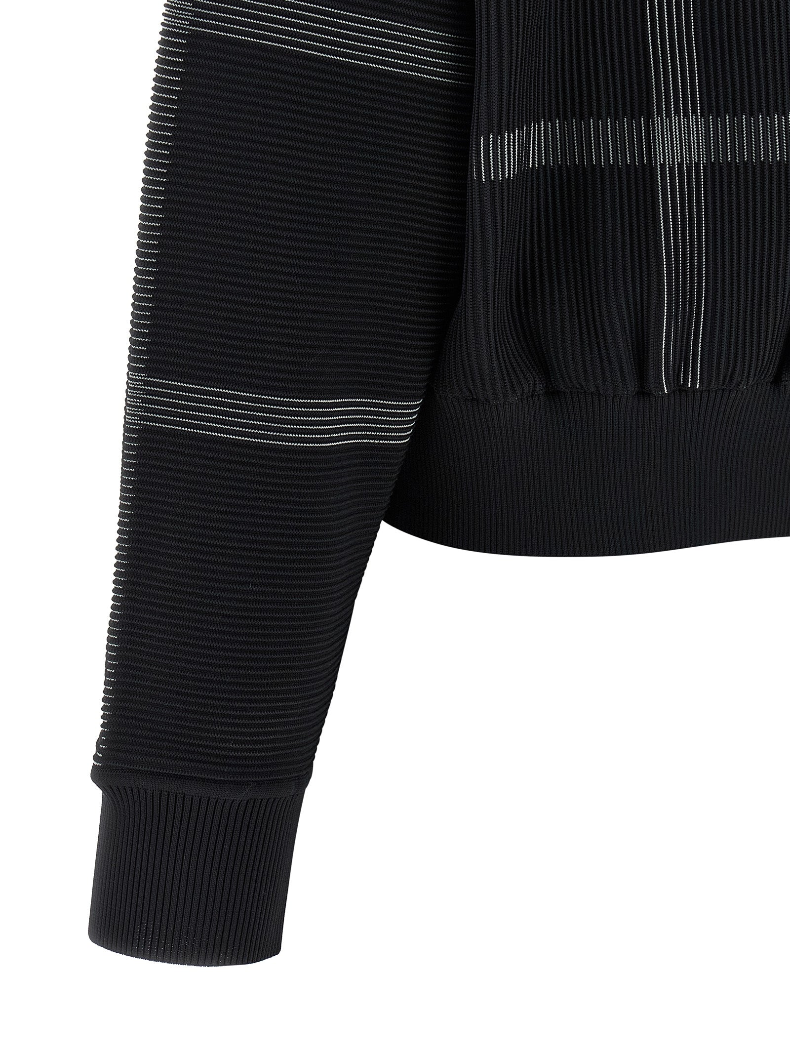 Pleats Please Issey Miyake Crossing Knit Sweater