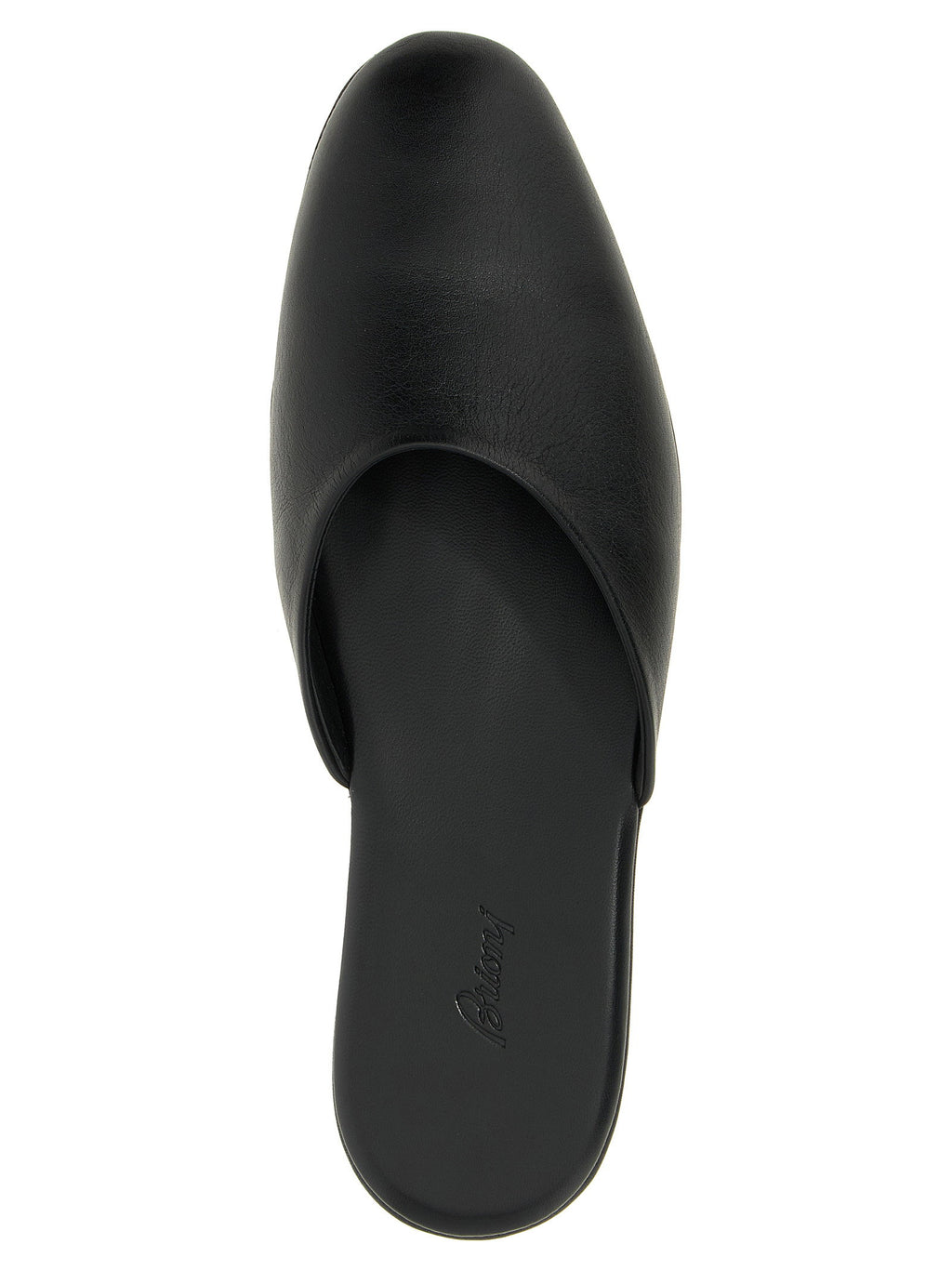 Brioni Leather Sabots