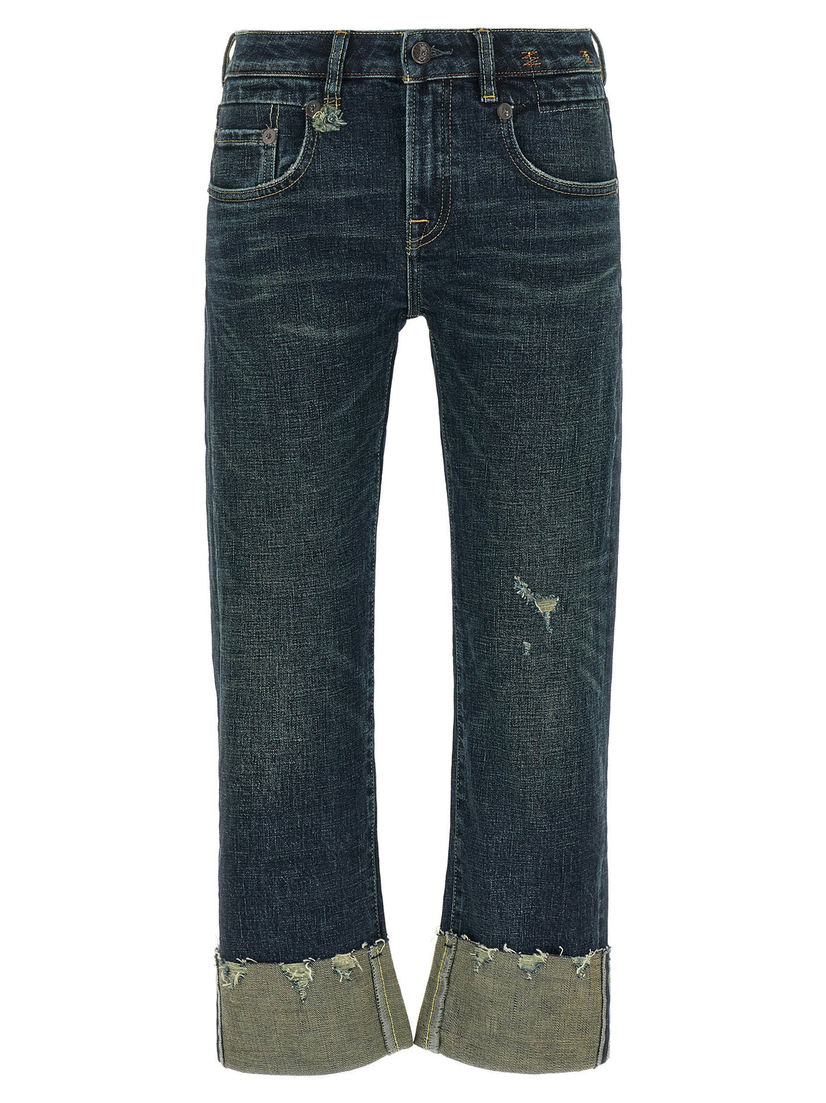 R13 Turn Up Jeans