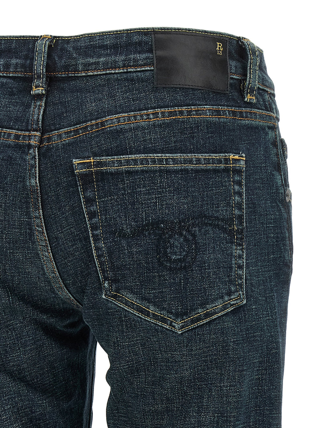 R13 Turn Up Jeans