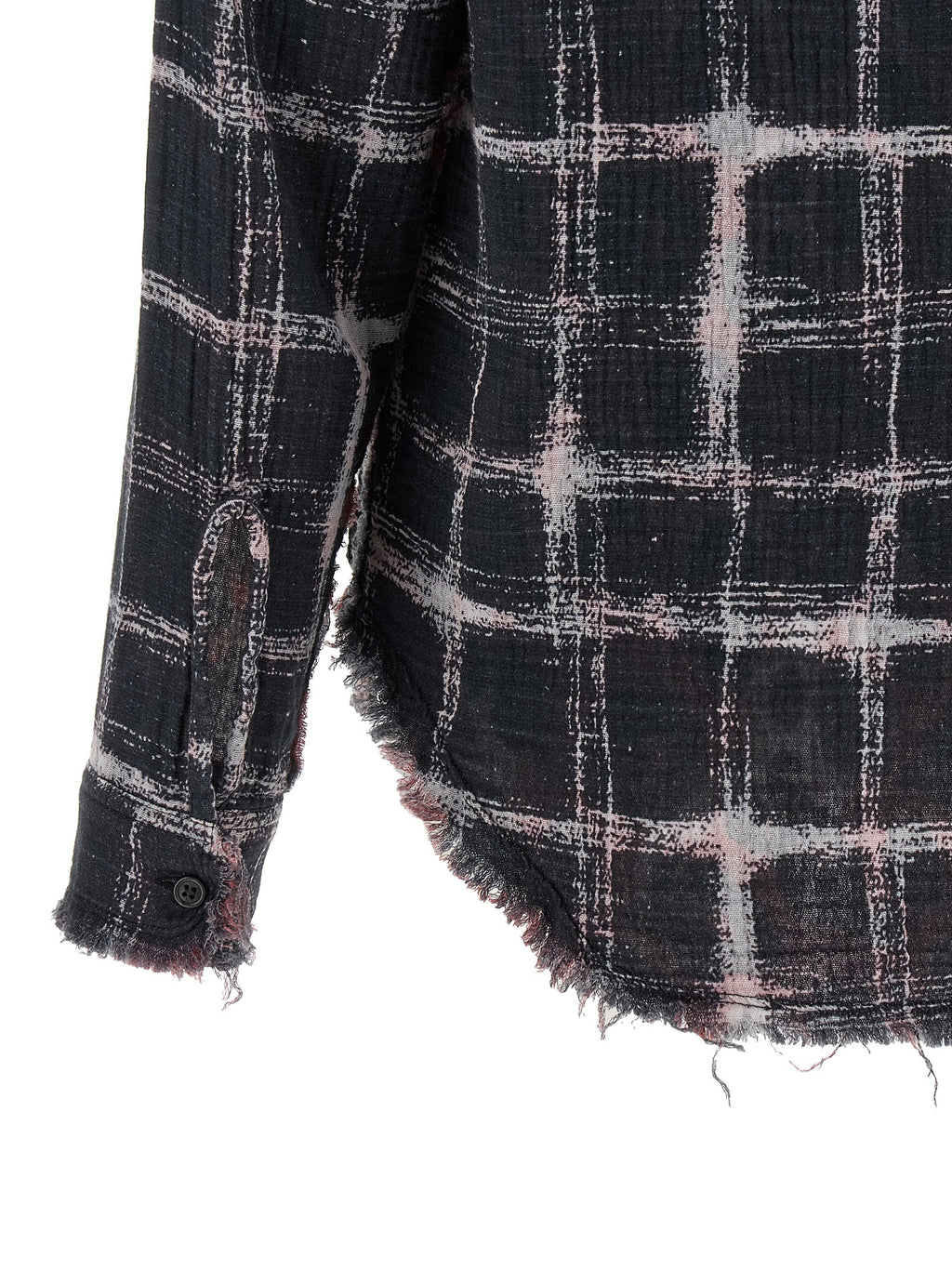 R13 Fringed Hem Reversible Shirt