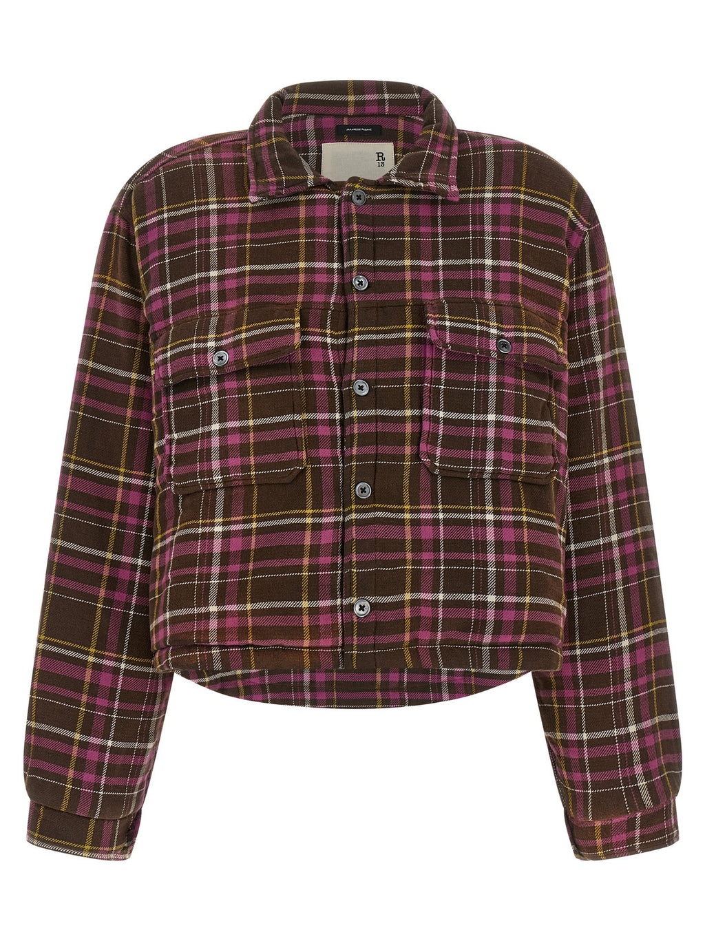 R13 Padded Crop Overshirt