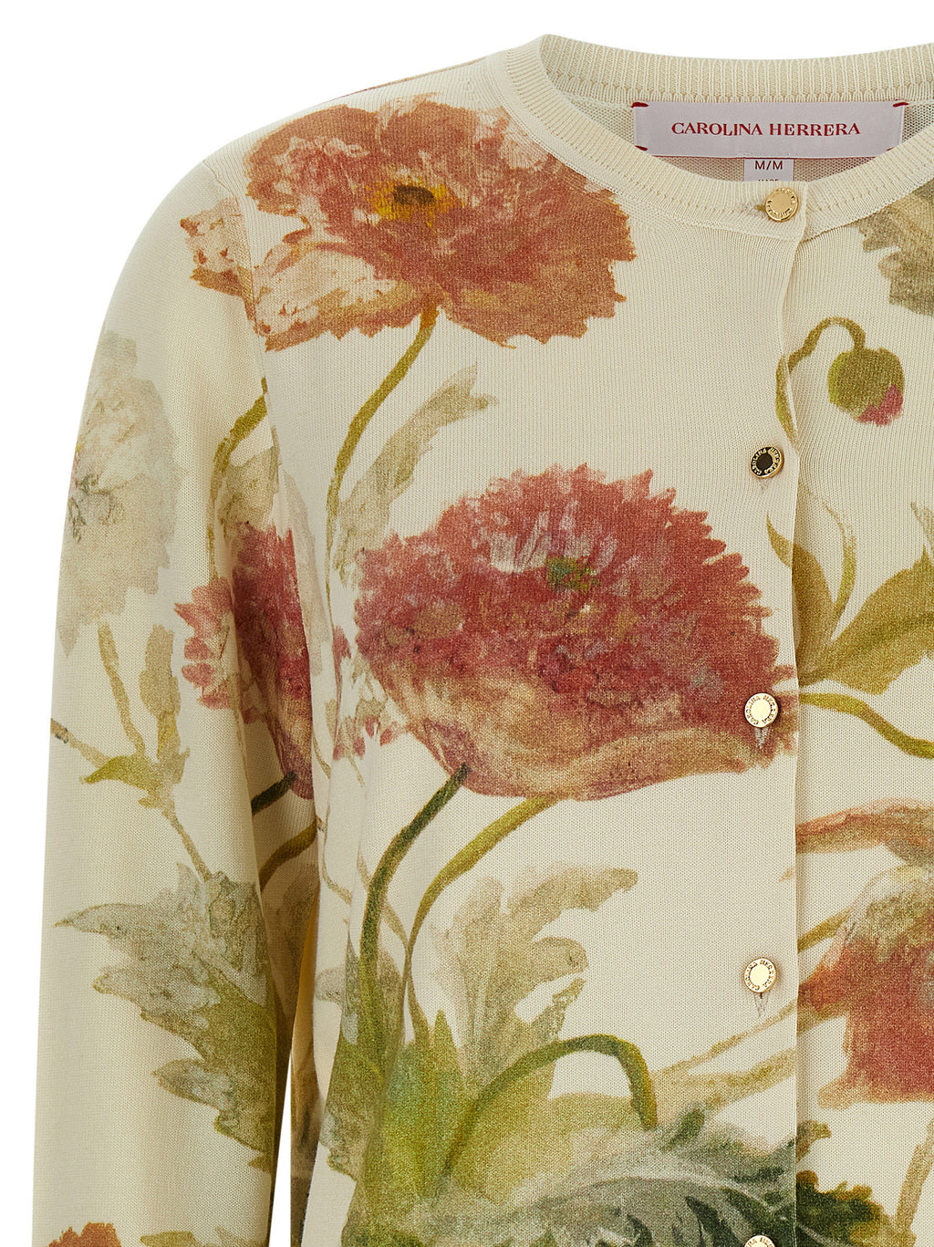 Carolina Herrera Floral Print Cardigan