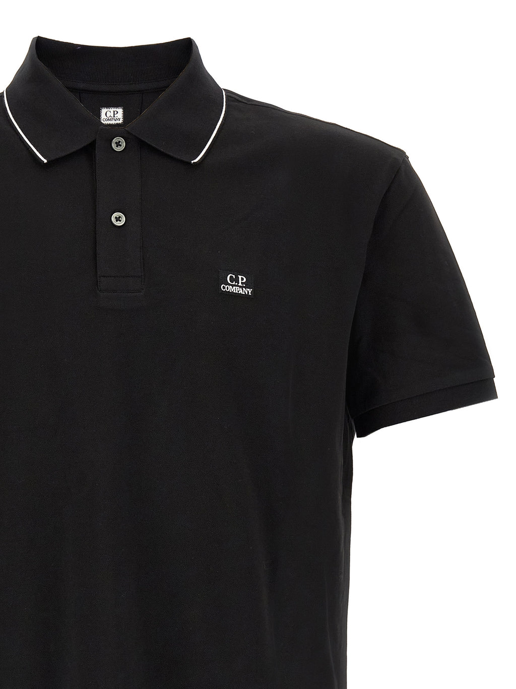 C.p. Company Logo Patch Polo Shirt