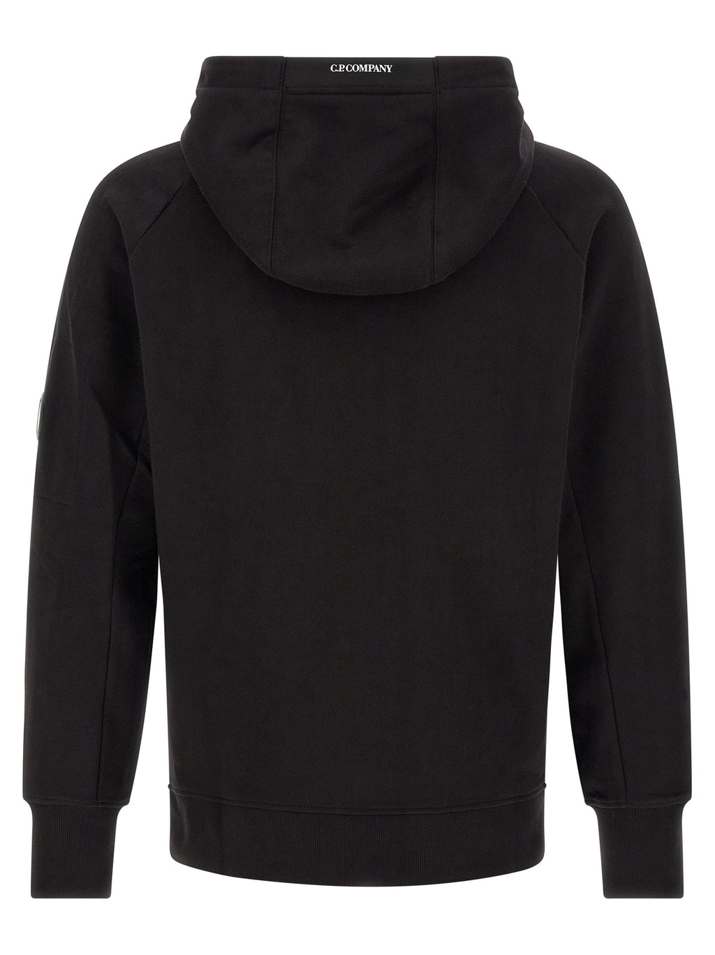 C.p. Company Diagonal Raised Fleece Sweatshirt With Lens Detail
