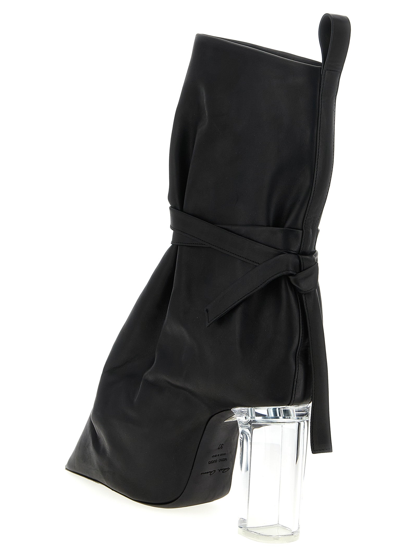 Rick Owens Tied Taco Kiss Ankle Boots