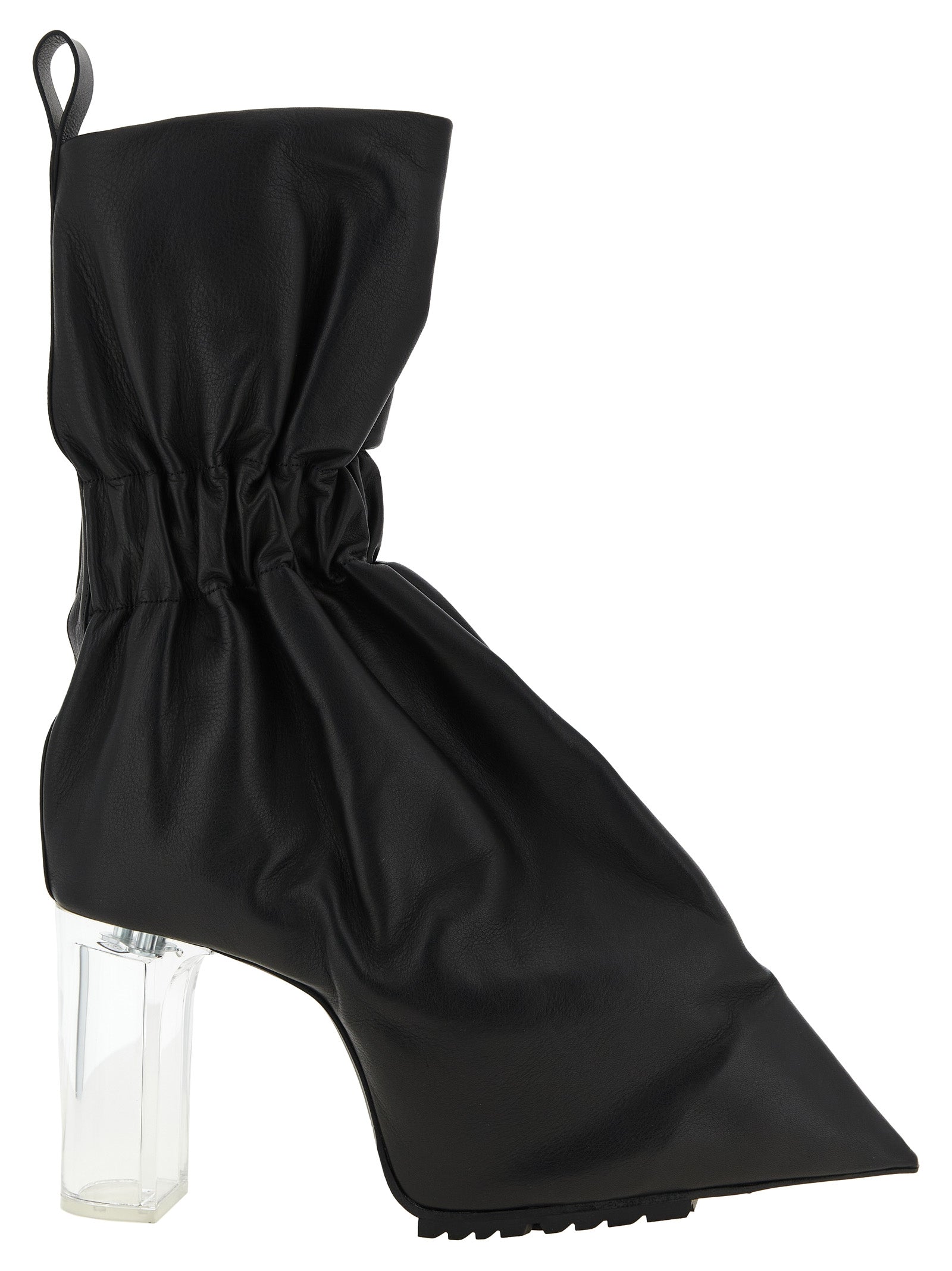 Rick Owens Pull On Cuffed Taquito Ankle Boots