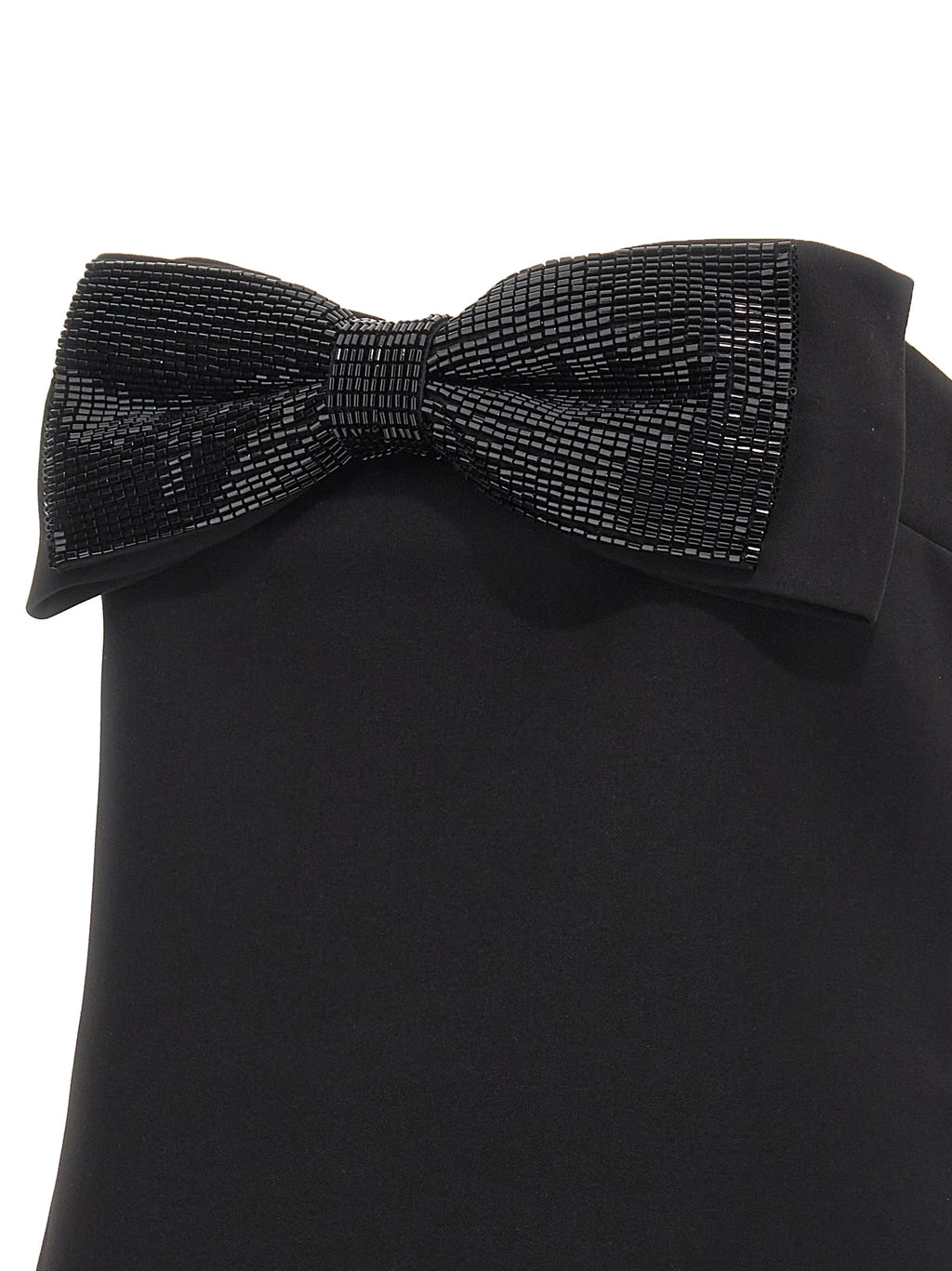 Self-Portrait Black Crepe Bandeau Top