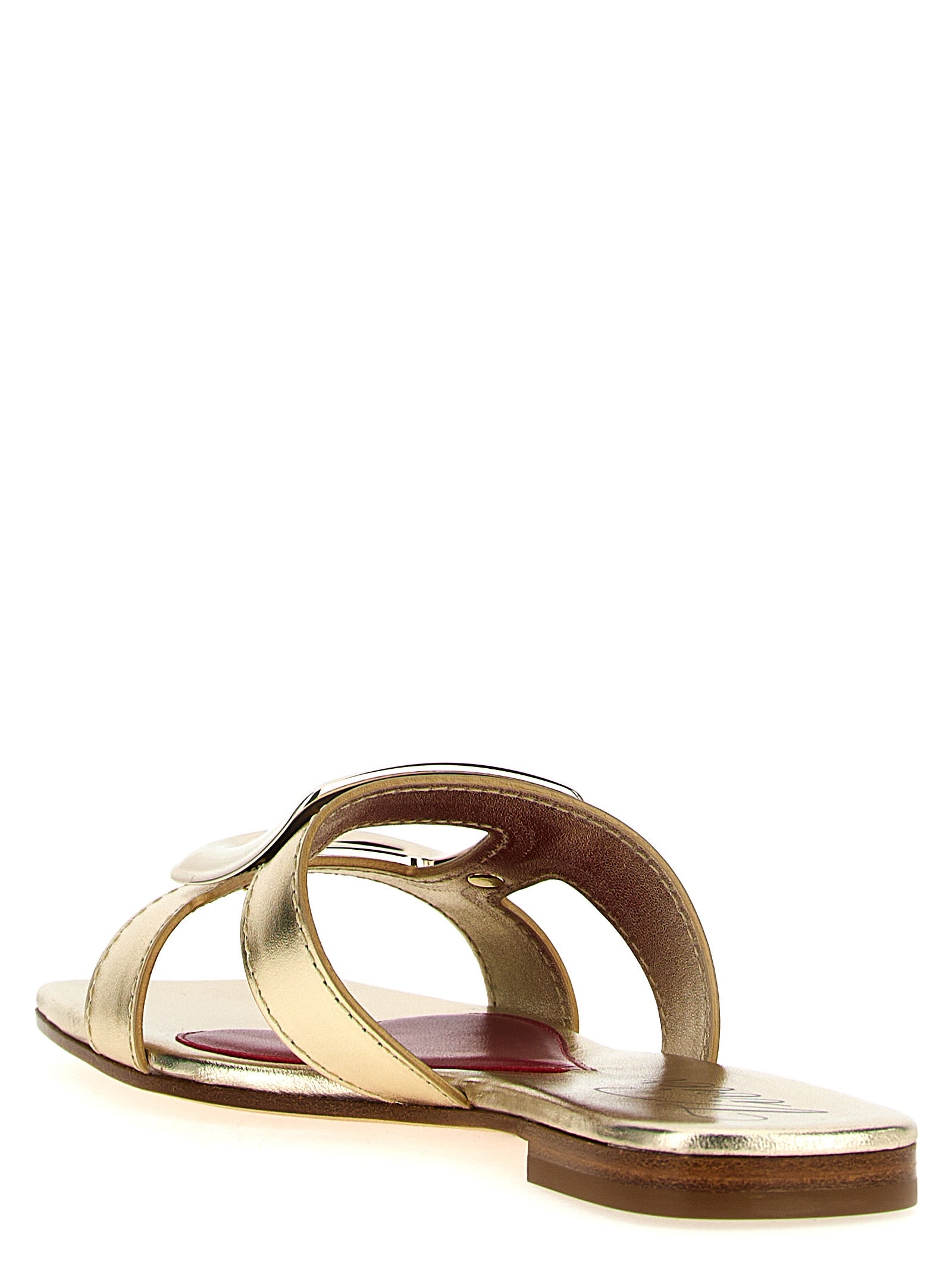 Roger Vivier New Metal Buckle Mules