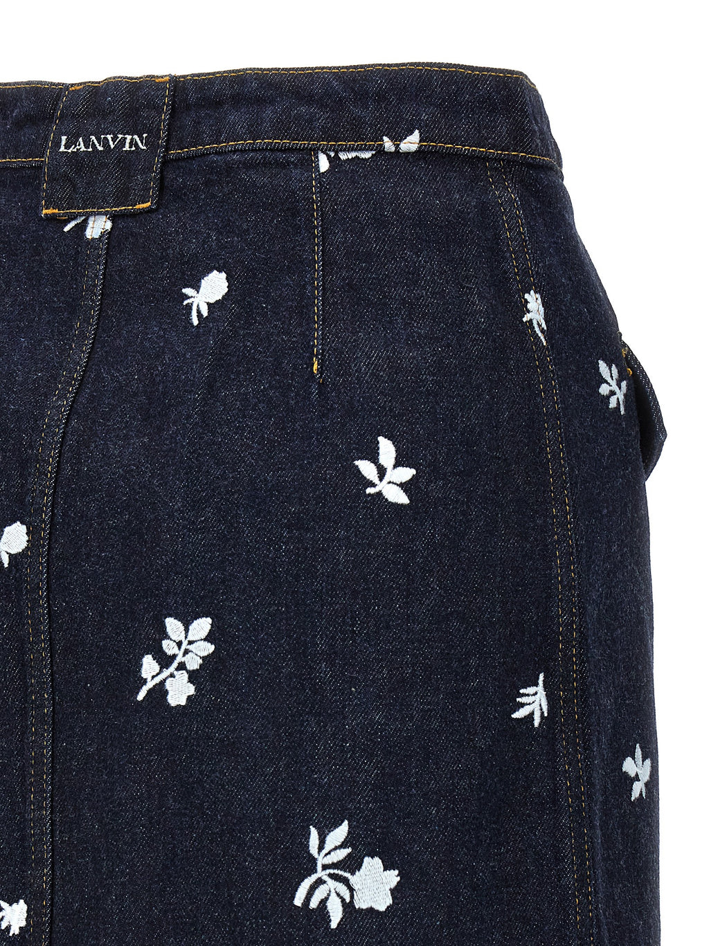 Lanvin All-over Embroidery Skirt