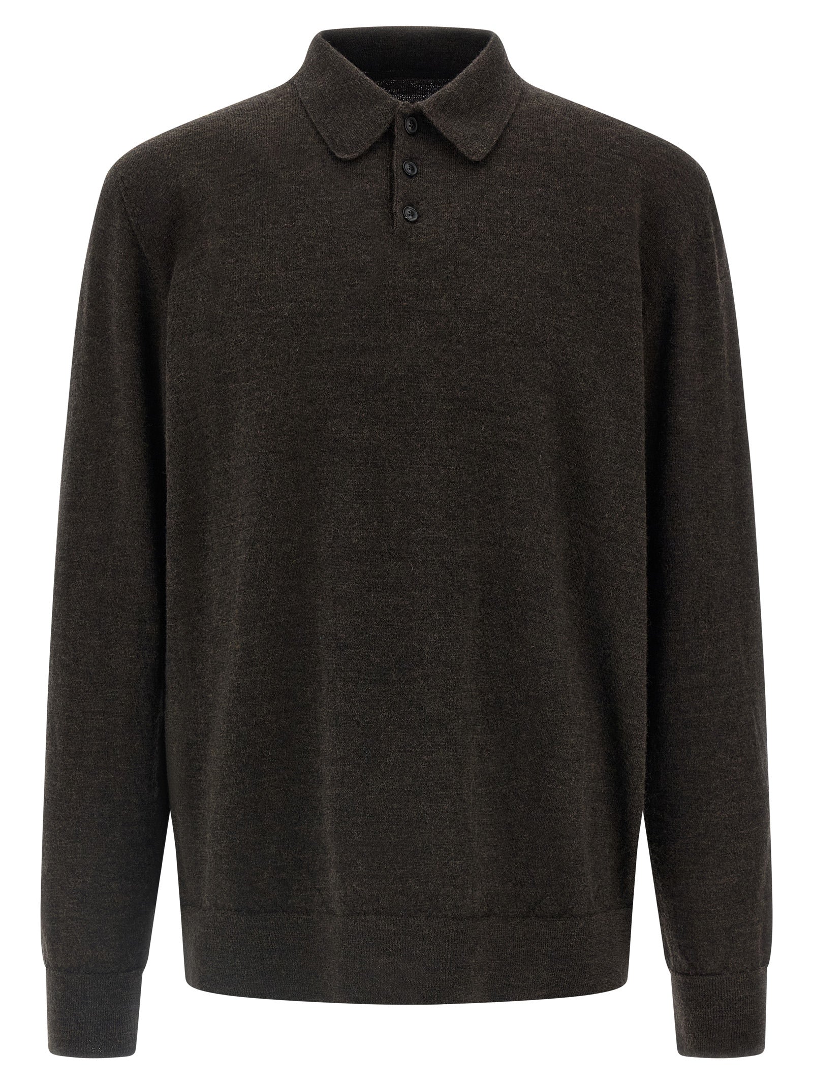 Maison Margiela Suede Patch Polo Shirt