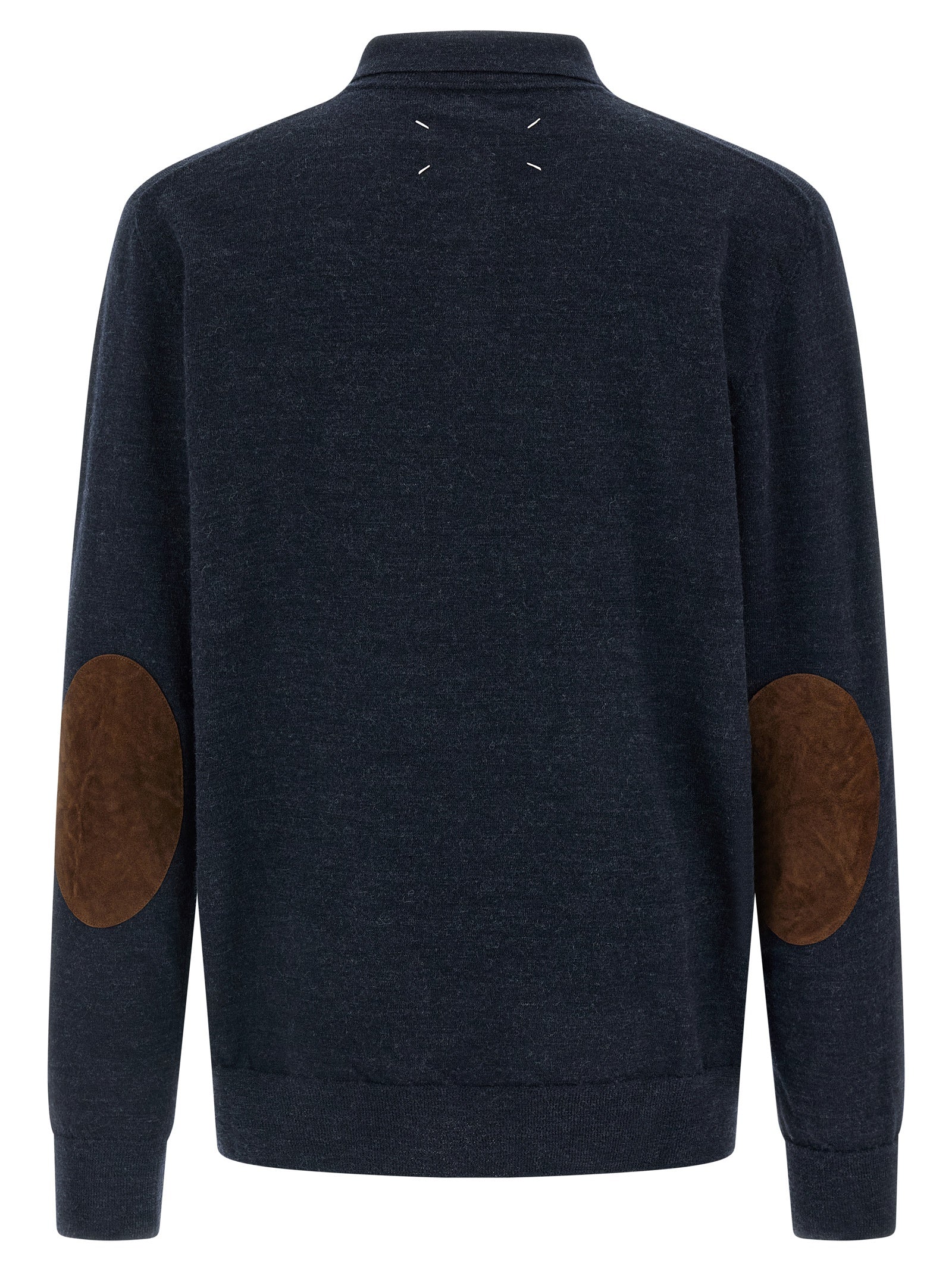 Maison Margiela Suede Patch Polo Shirt