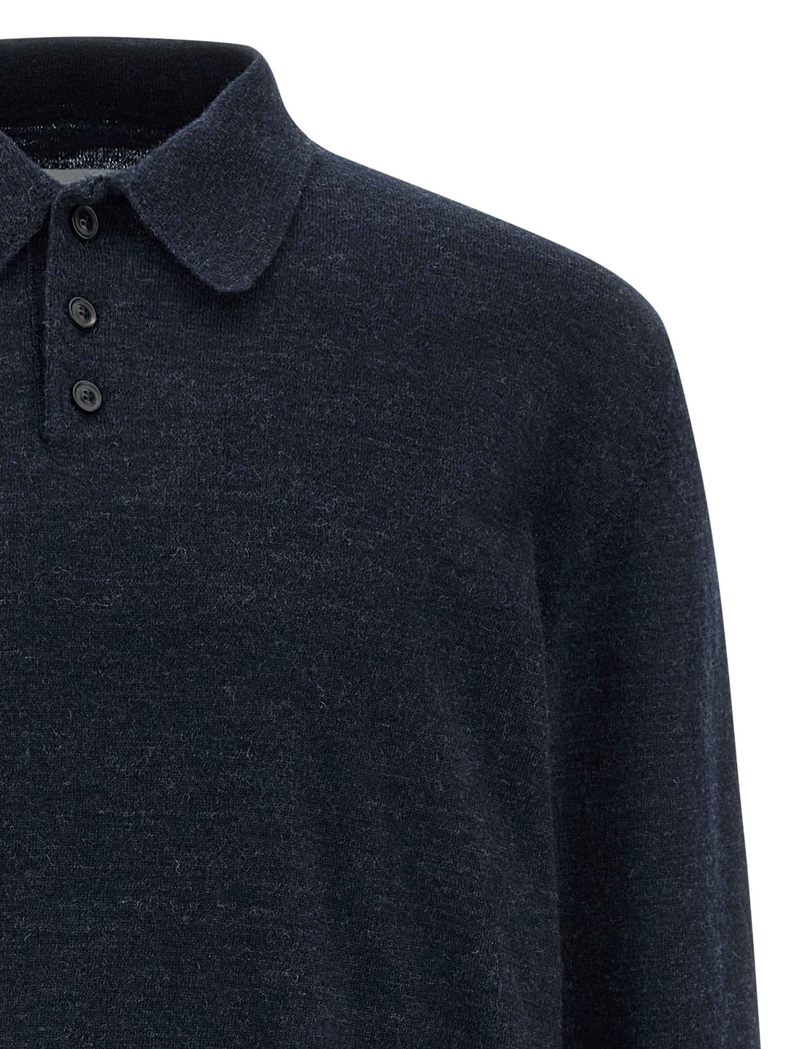 Maison Margiela Suede Patch Polo Shirt