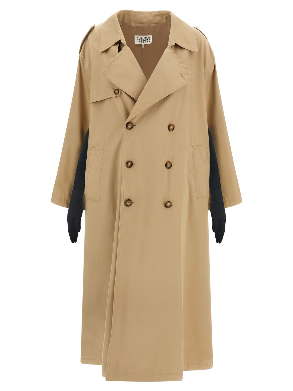 Mm6 Maison Margiela Trench Coat With Gloves