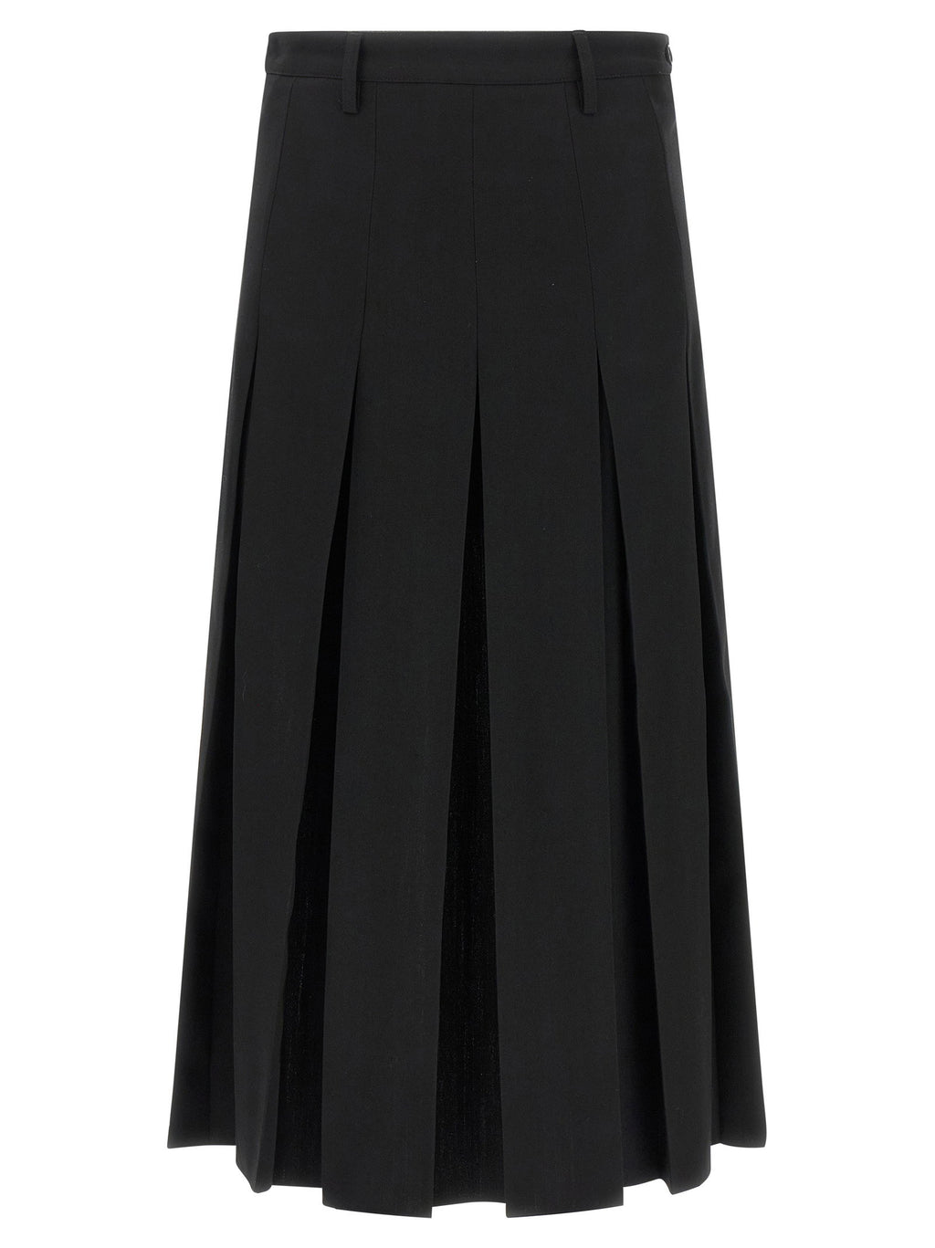 Mm6 Maison Margiela Overlapping Pleated Skirt
