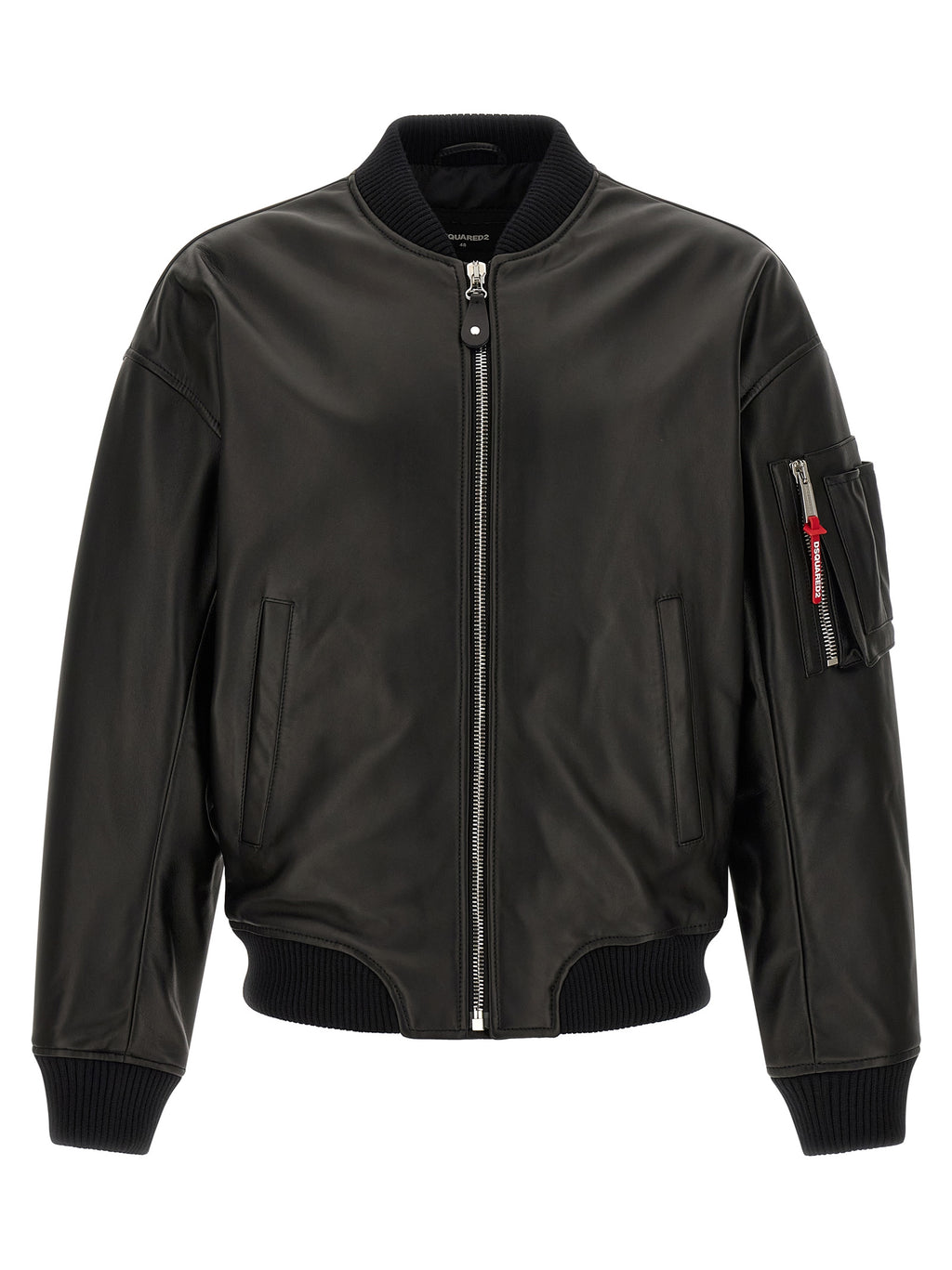 Dsquared2 Leather Bomber Jacket