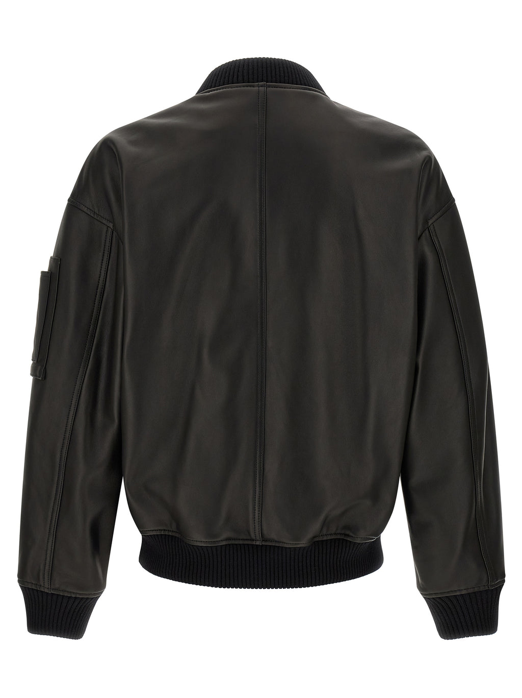 Dsquared2 Leather Bomber Jacket