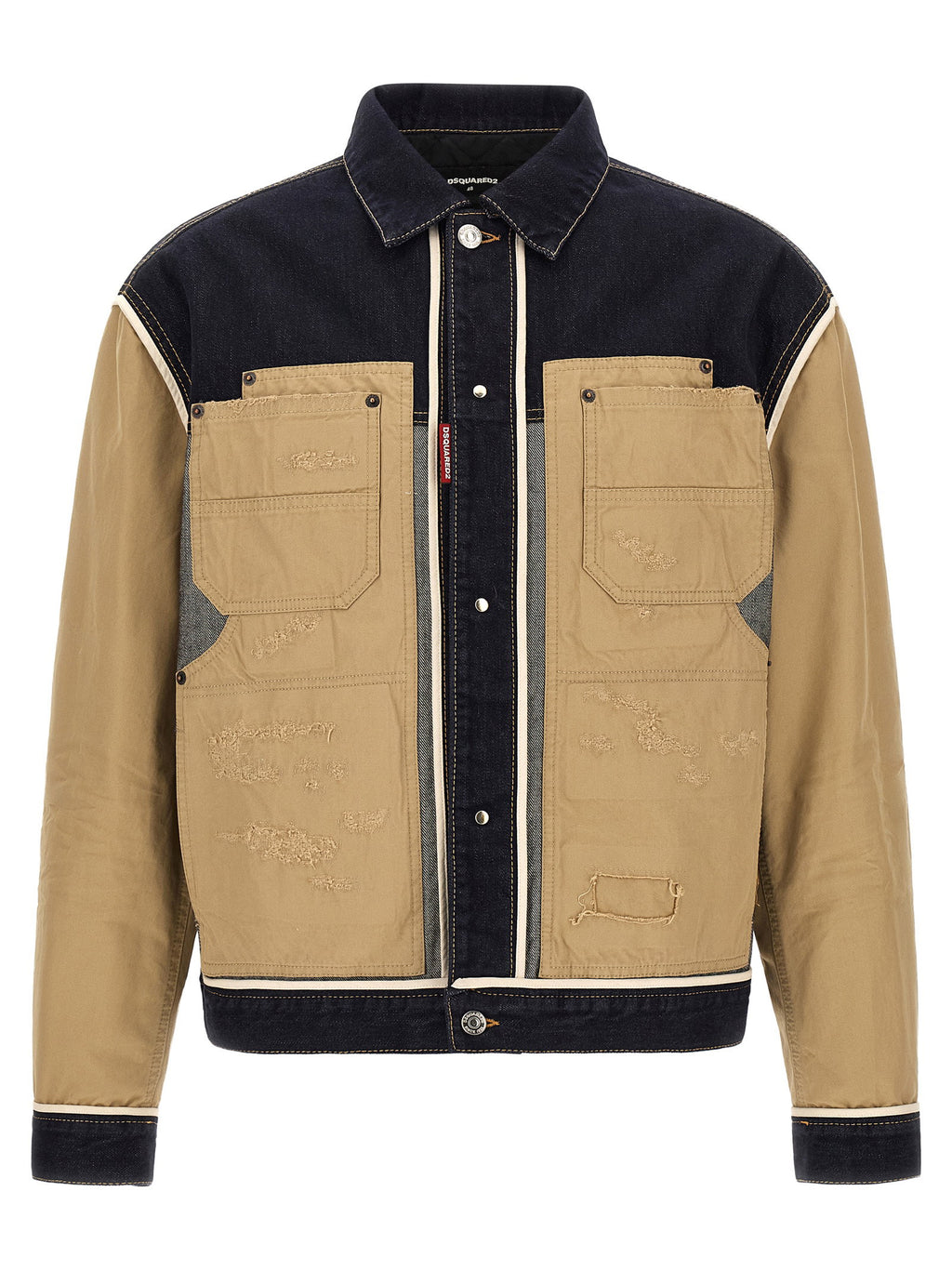 Dsquared2 Two-material Denim Jacket