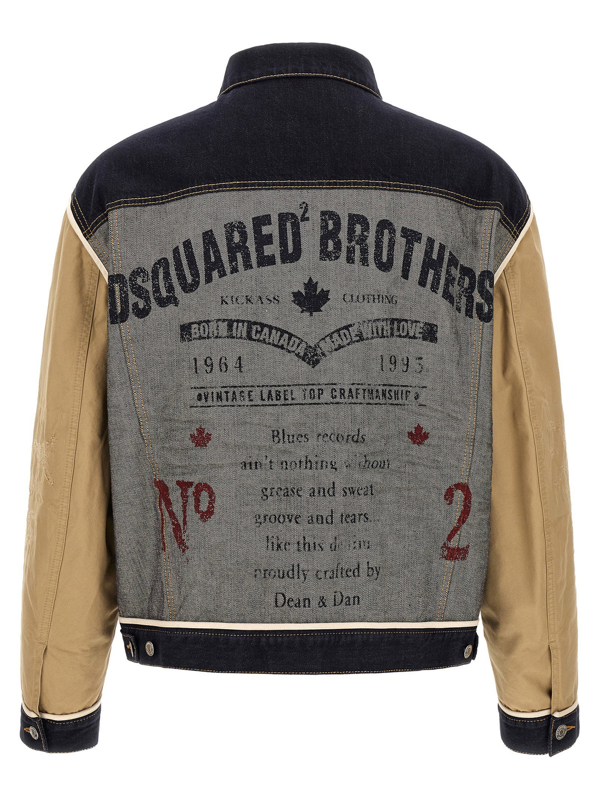Dsquared2 Two-material Denim Jacket