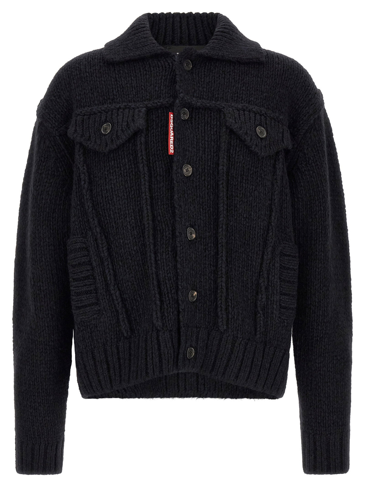 Dsquared2 Logo Patch Cardigan
