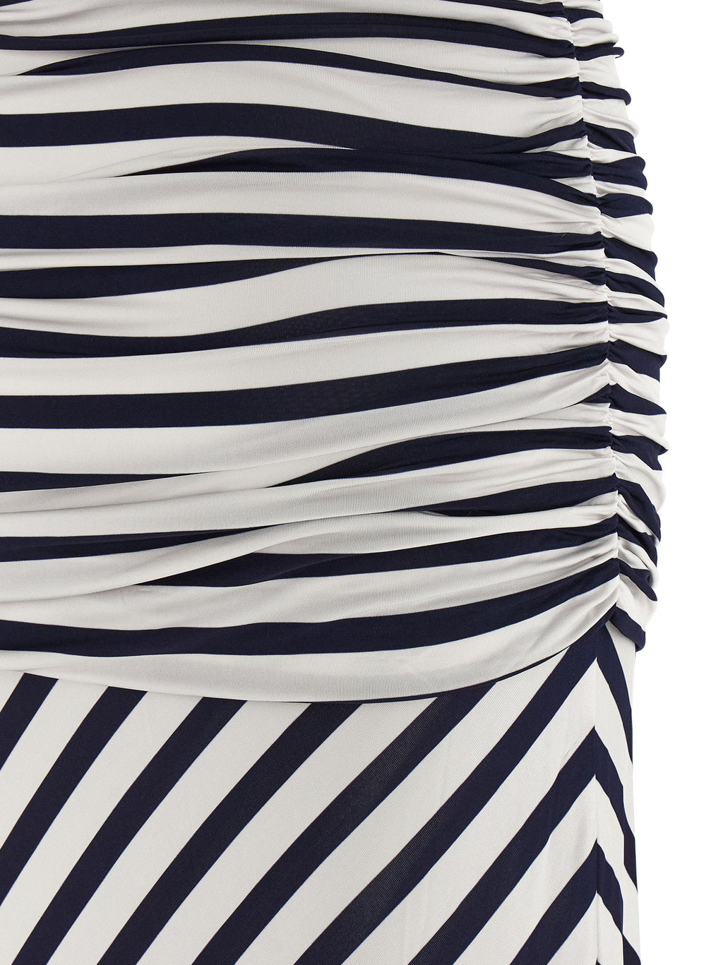 Self-Portrait Navy Stripe Jersey Maxi Dress