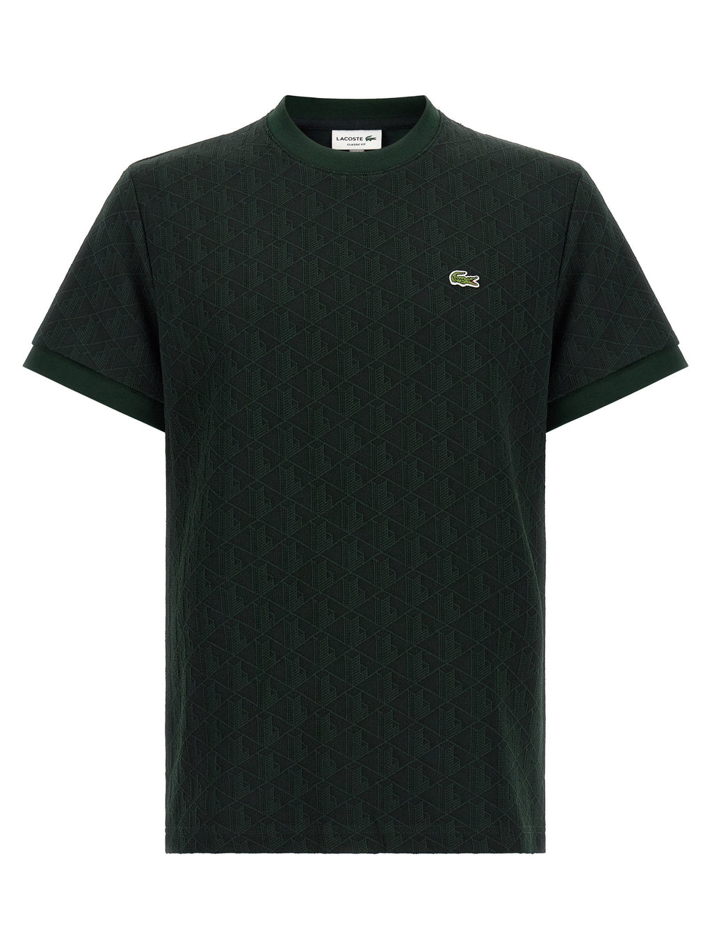 Lacoste T-shirt In Jacquard Monogram