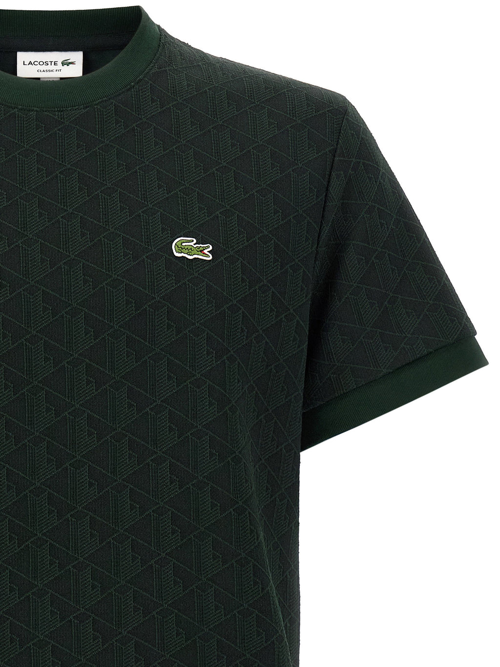 Lacoste T-shirt In Jacquard Monogram