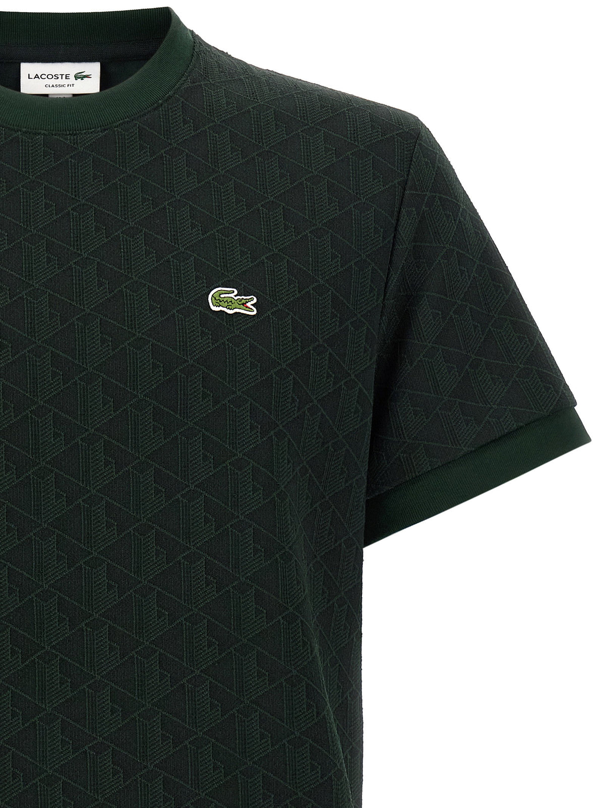 Lacoste T-shirt In Jacquard Monogram