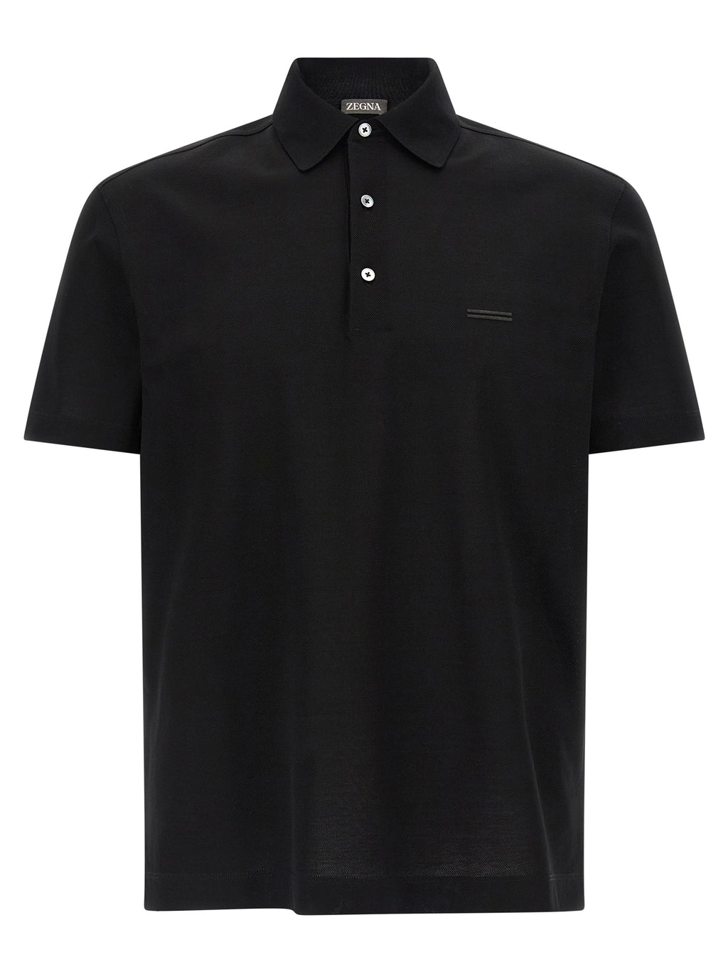 Zegna Piqué Cotton Polo Shirt
